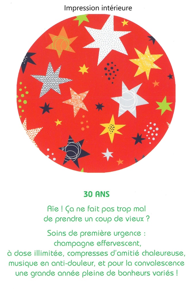 Carte Anniv. 30 ans