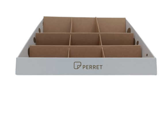 Présentoir de comptoir 9 cases pour cartes standard