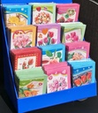 Présentoir de comptoir en carton 12 cases pour MINI cartes