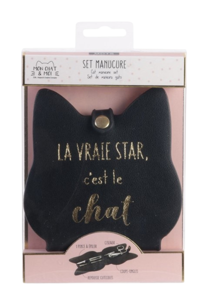 set de manucure chat