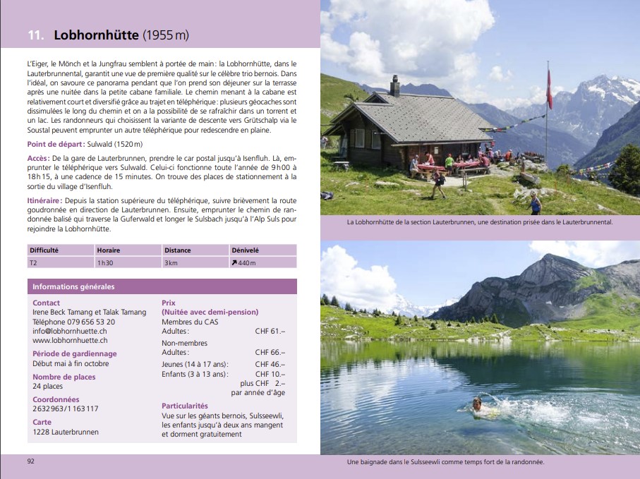 Guide CAS "En famille vers les cabanes du CAS"