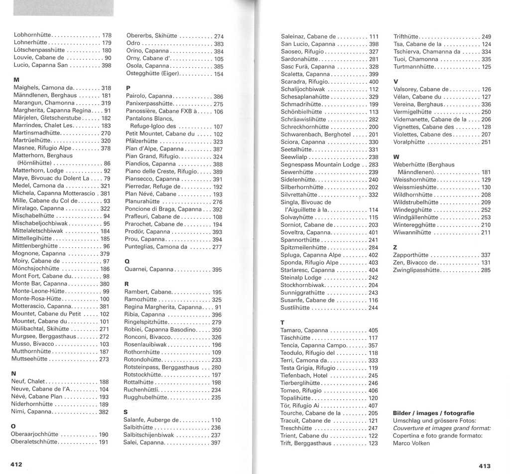 Guide des Cabanes des Alpes Suisses