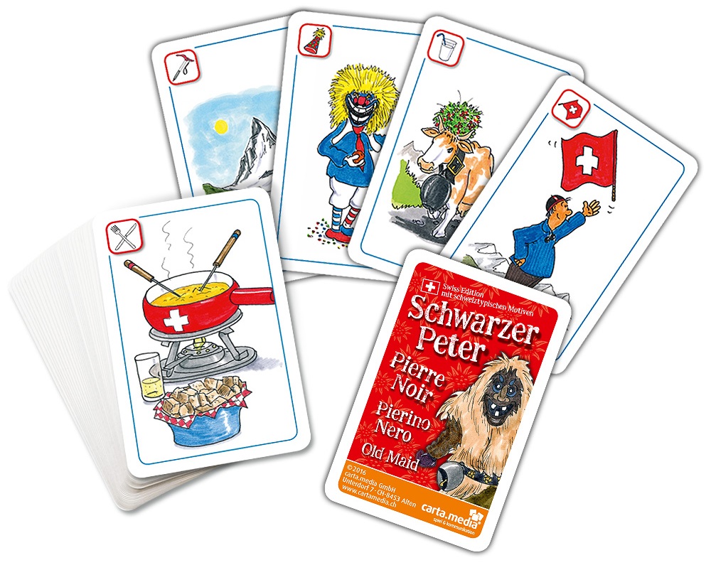 Jeu de cartes Pierre Noir "Schwarz Peter" F/D/I/E [7332 7]