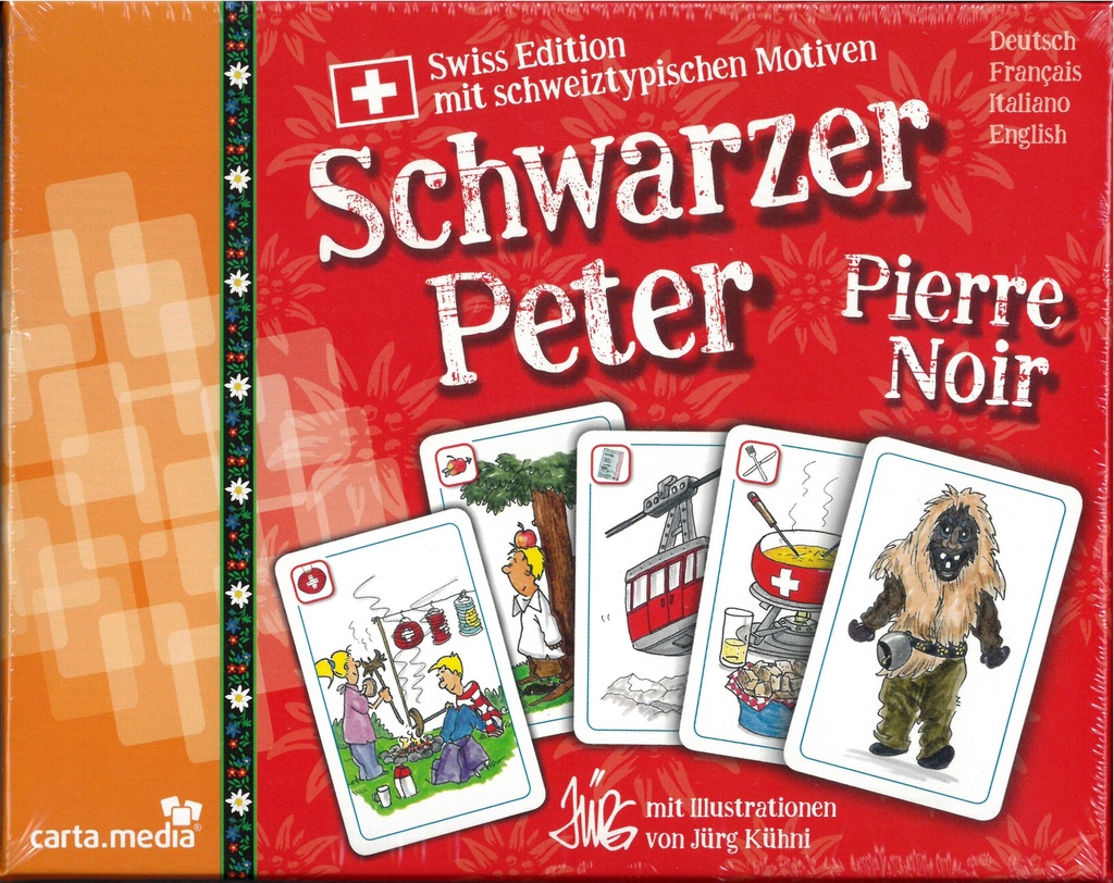 Jeu de cartes Pierre Noir "Schwarz Peter" F/D/I/E [7332 7]