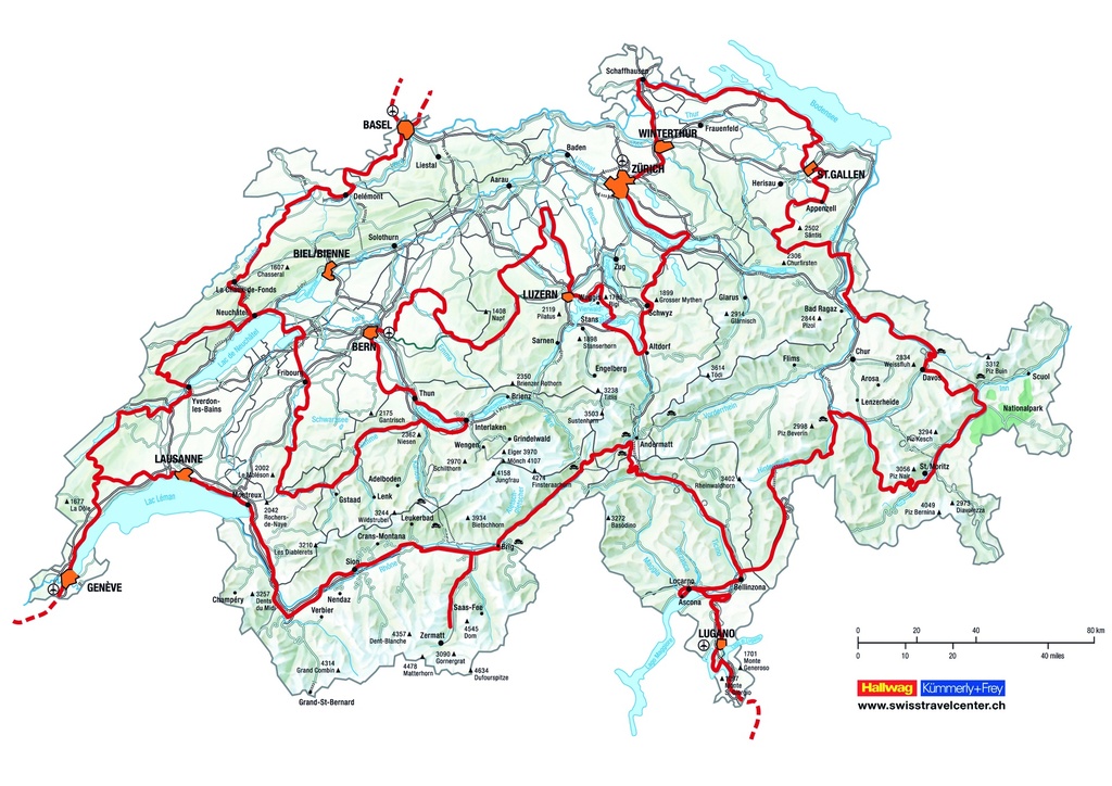 Guide touristique fr. "Grand Tour de Suisse"