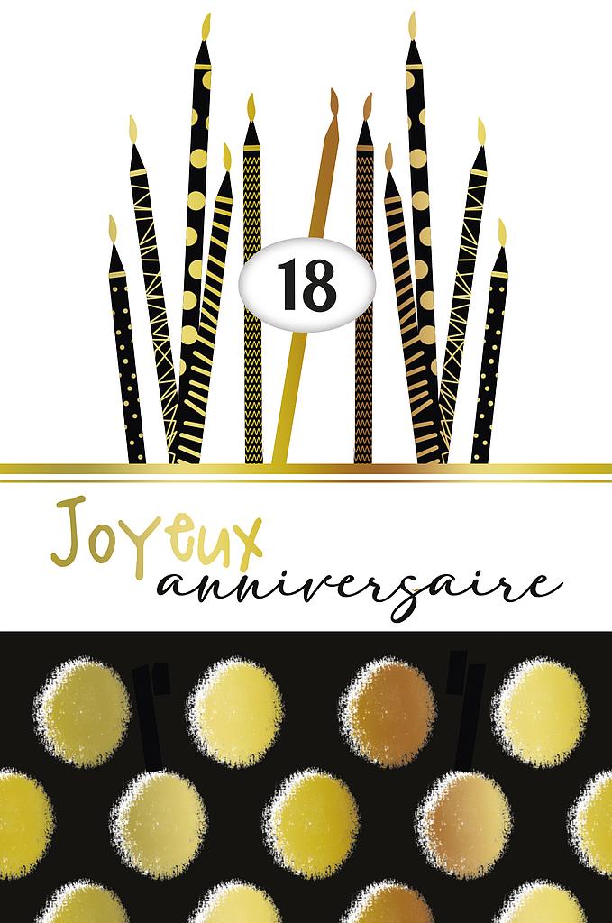 Carte Anniv. âge à choix