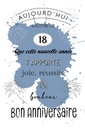 Carte Anniv. âge à choix
