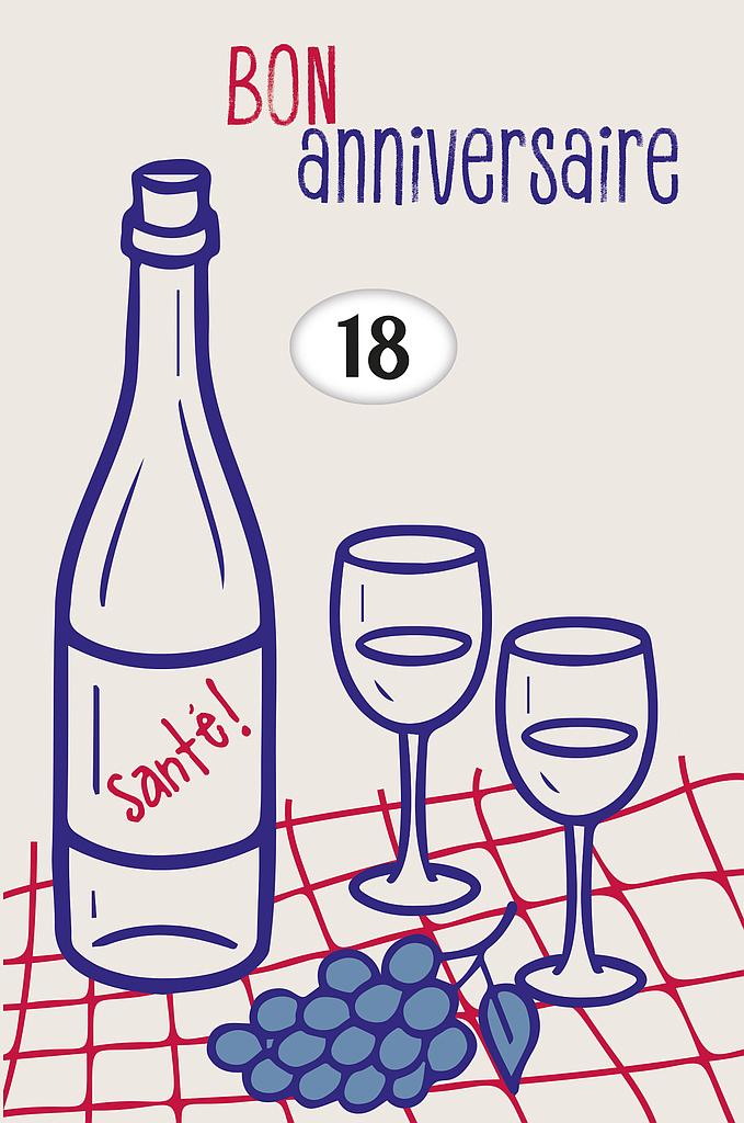 Carte Anniv. âge à choix