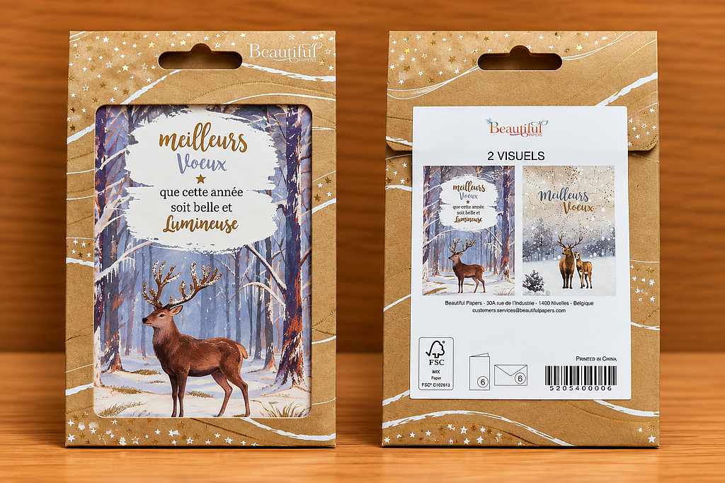 Box 6 cartes Meilleurs Voeux