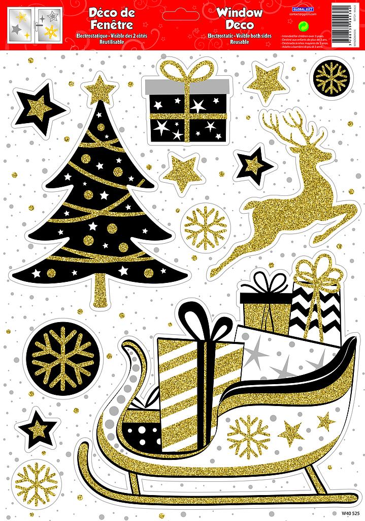 Décoration de fenêtre Noël
