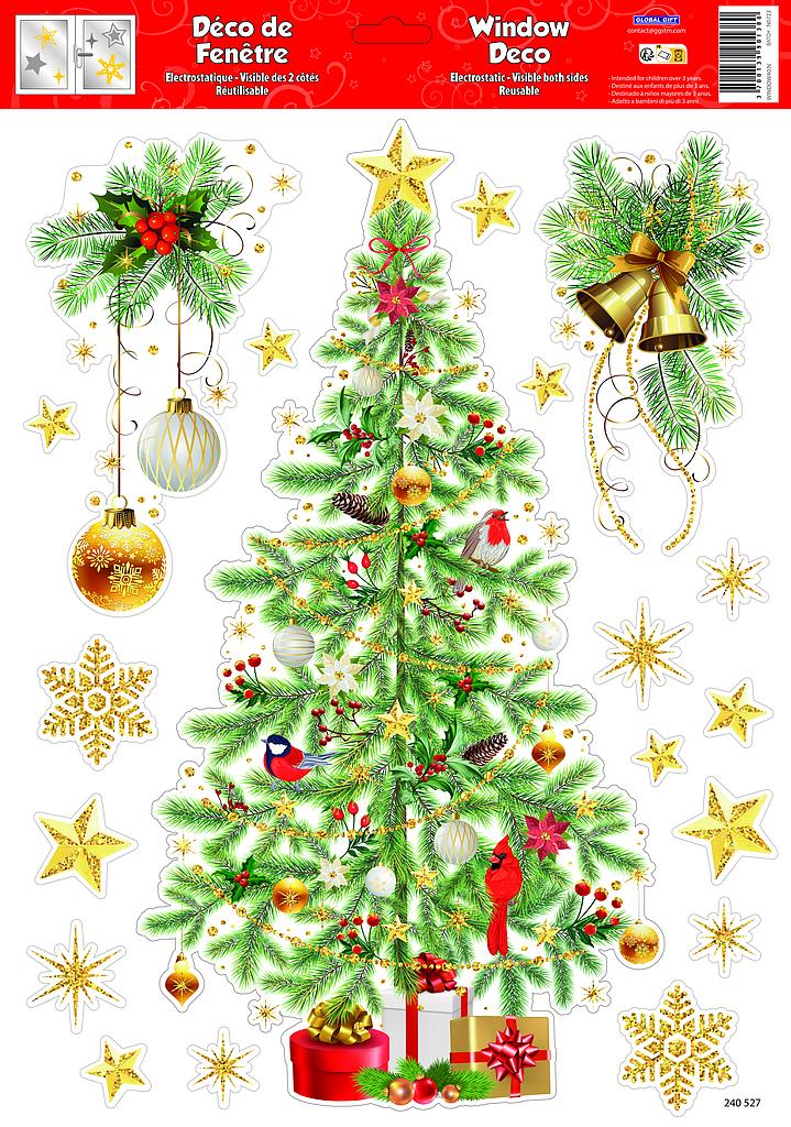 Décoration de fenêtre Noël