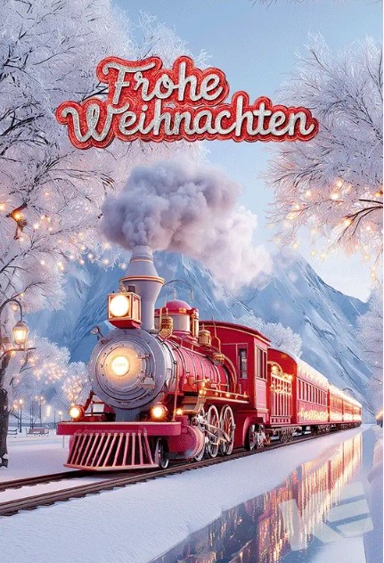 Karte Frohe Weihnachten