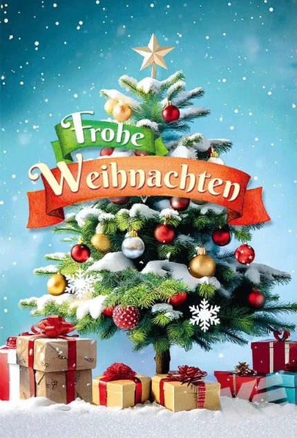 Karte Frohe Weihnachten