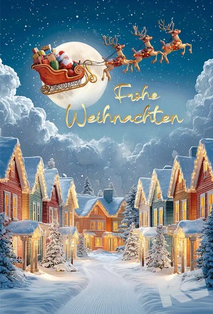 Karte Frohe Weihnachten