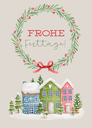 Beutel mit 4 Karten Frohe Festtage