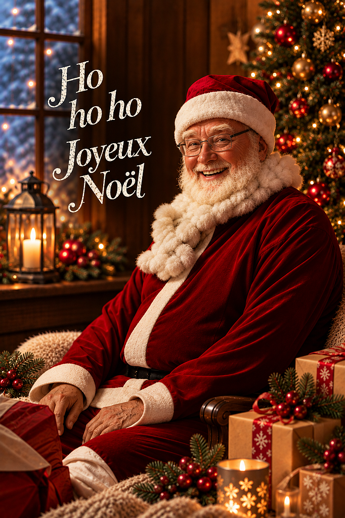 Sachet 6 cartes Joyeux Noël