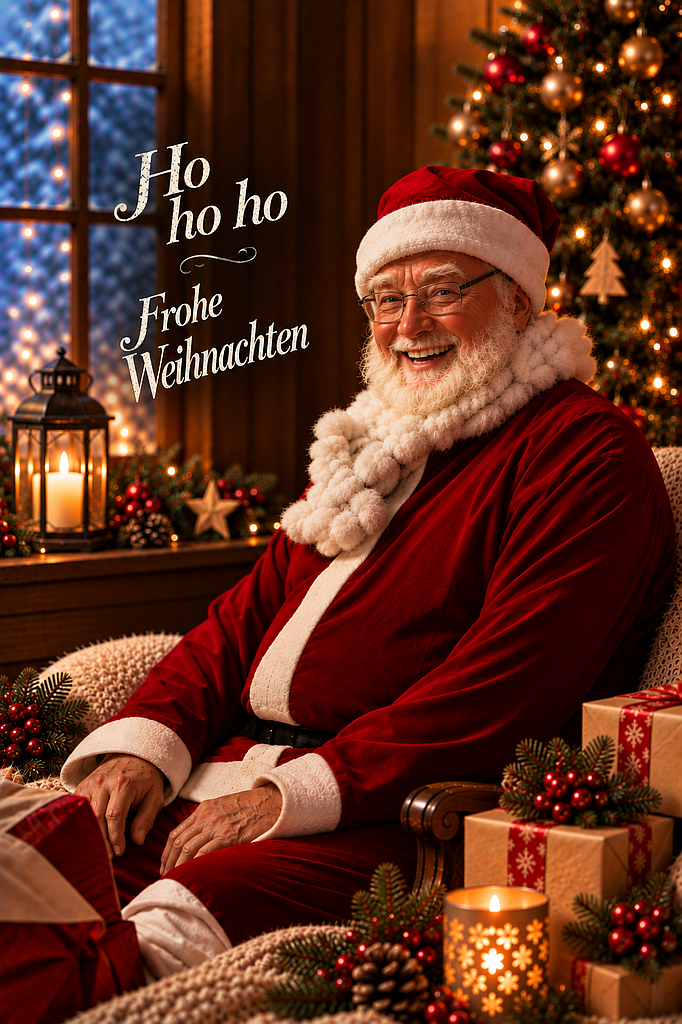Beutel 6 Karten Frohe Weihnachten