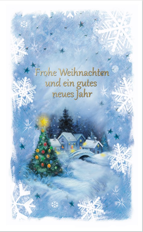 Beutel 5 Karten Frohe Festtage