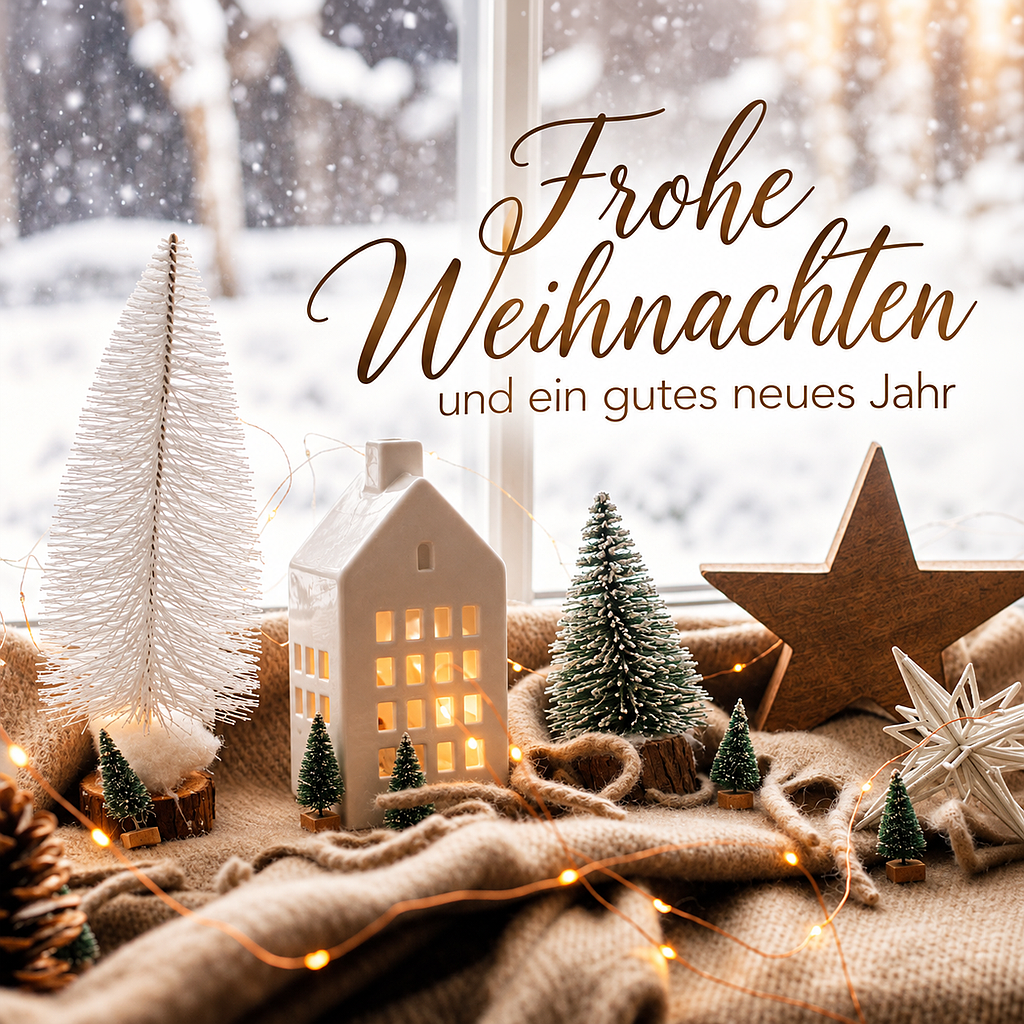 Einfache Karte Frohe Festtage