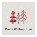 Einfache Karte Frohe Weihnachten