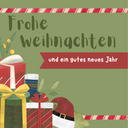 Einfache Karte Frohe Festtage