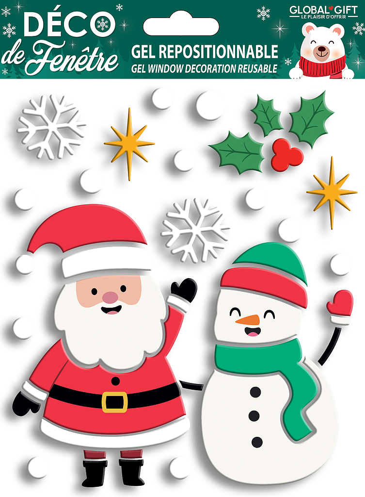 Gel stickers Weihnachten