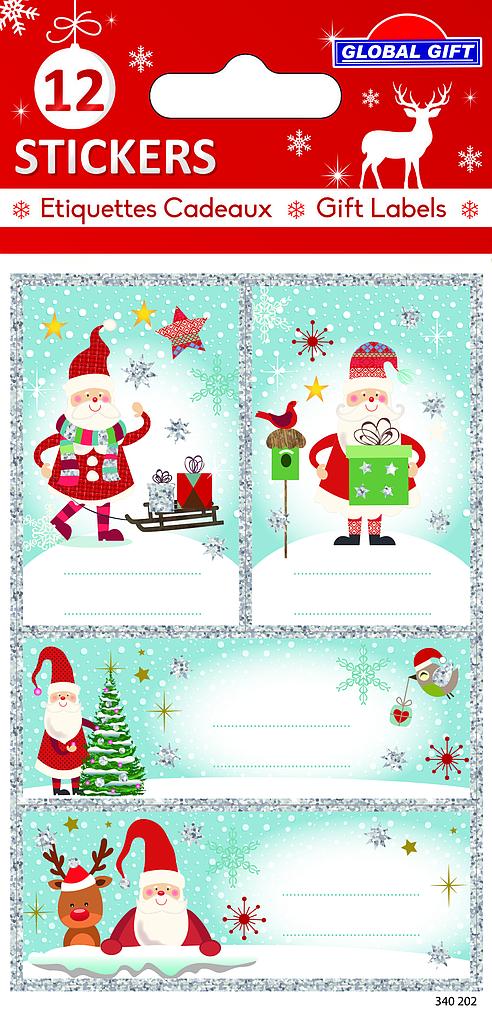 Sachet 12 étiquettes-cadeaux autocollantes (copy)