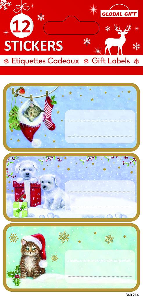Sachet 12 étiquettes-cadeaux autocollantes (copy)