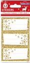 Sachet 12 étiquettes-cadeaux autocollantes