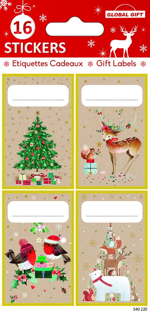 Sachet 12 étiquettes-cadeaux autocollantes (copy)
