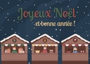 Sachet de 4 cartes Meilleurs Voeux
