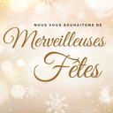 Carte simple Joyeuses Fêtes