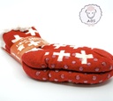Chaussettes enfant croix suisse
