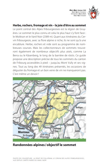 Guide CAS Fribourg, objectif le sommet