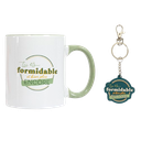 3 Tasses avec leur porte-clés