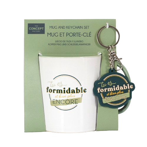 3 Tasses avec leur porte-clés