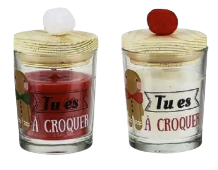 Bougies parfumées "Tu es à croquer"