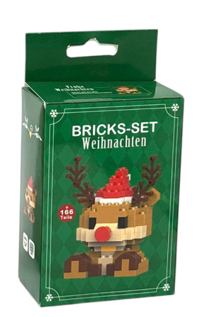 Renne de noël en brique à assembler
