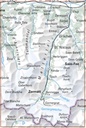 Carte pédestre 1:50'000 Zermatt avec 33 randonnées TWK13