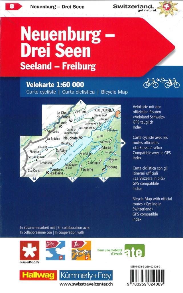 VK8 Neuchâtel Trois Lacs 1:60'000