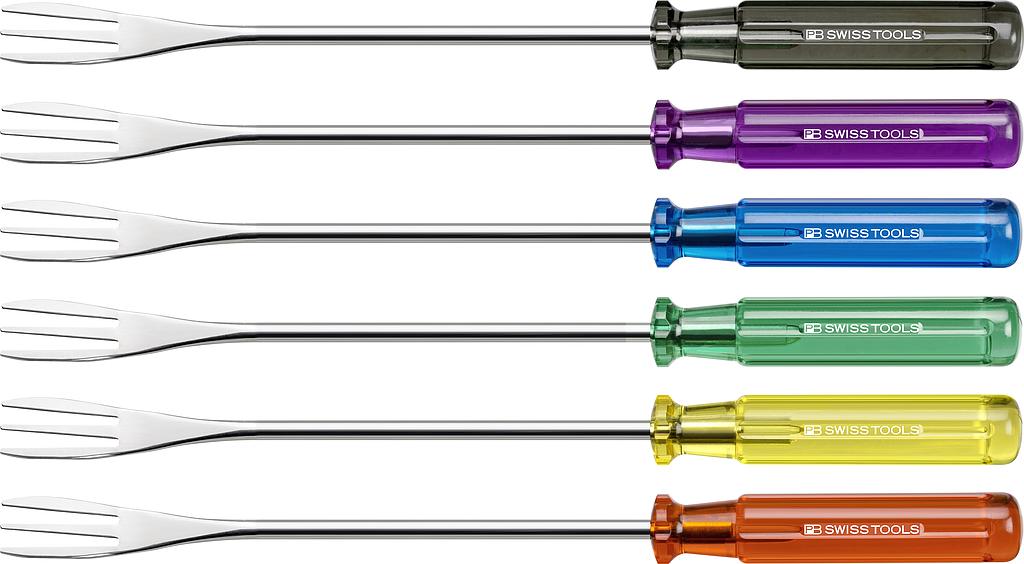 Fourchettes à fondue &quot;tournevis&quot; (lot de 6 pièces)
