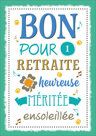 Carte A4 Retraite