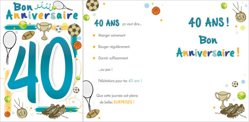 Carte Anniv. âge fixe