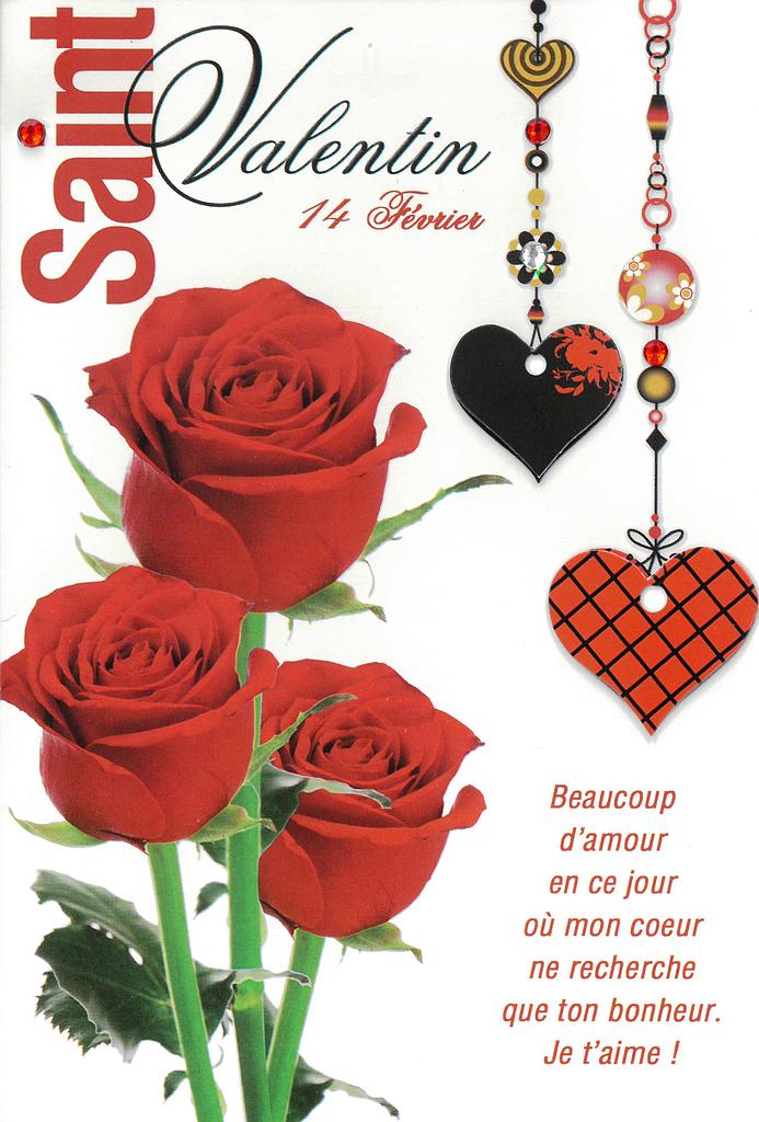 Carte Saint-Valentin