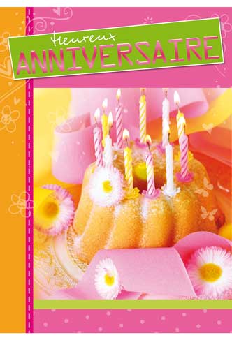 Carte A4 Anniversaire