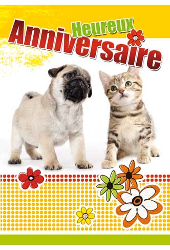 Carte A4 Anniversaire