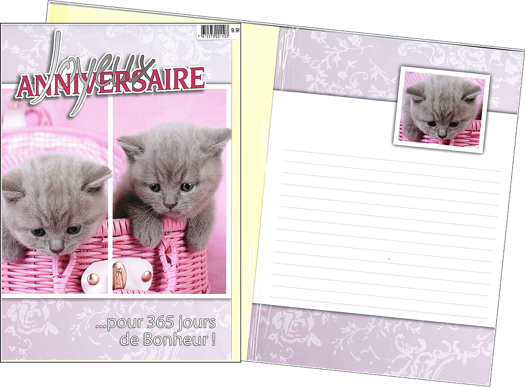 Carte A4 Anniversaire