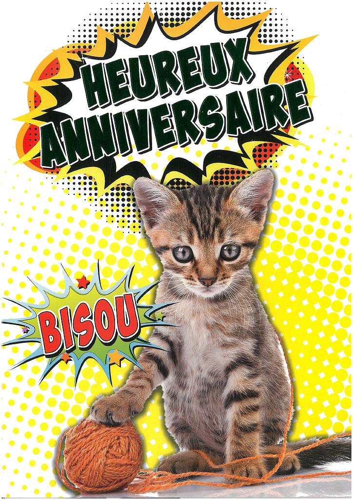 Carte A4 Anniversaire