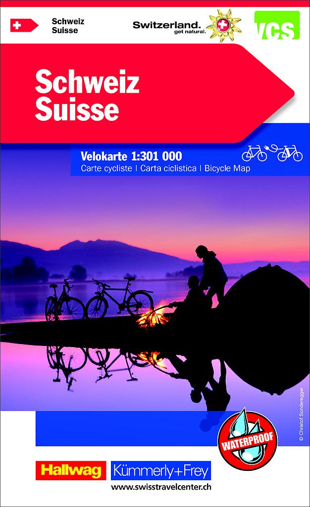 Carte cycliste 1:301'000 Switzerland VK0 