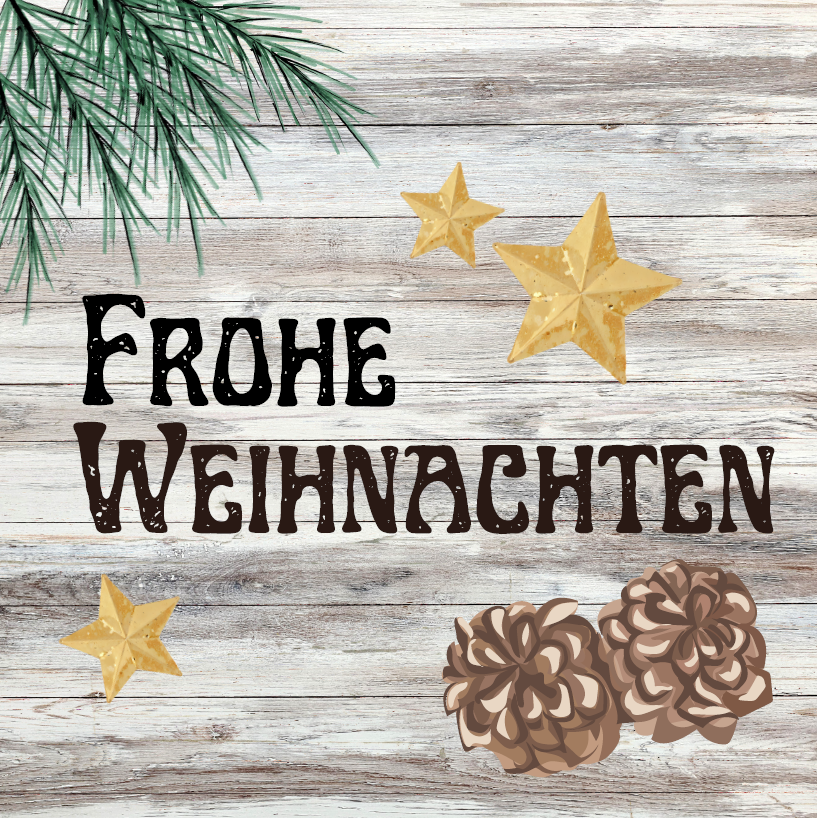 Karte Frohe Weihnachten